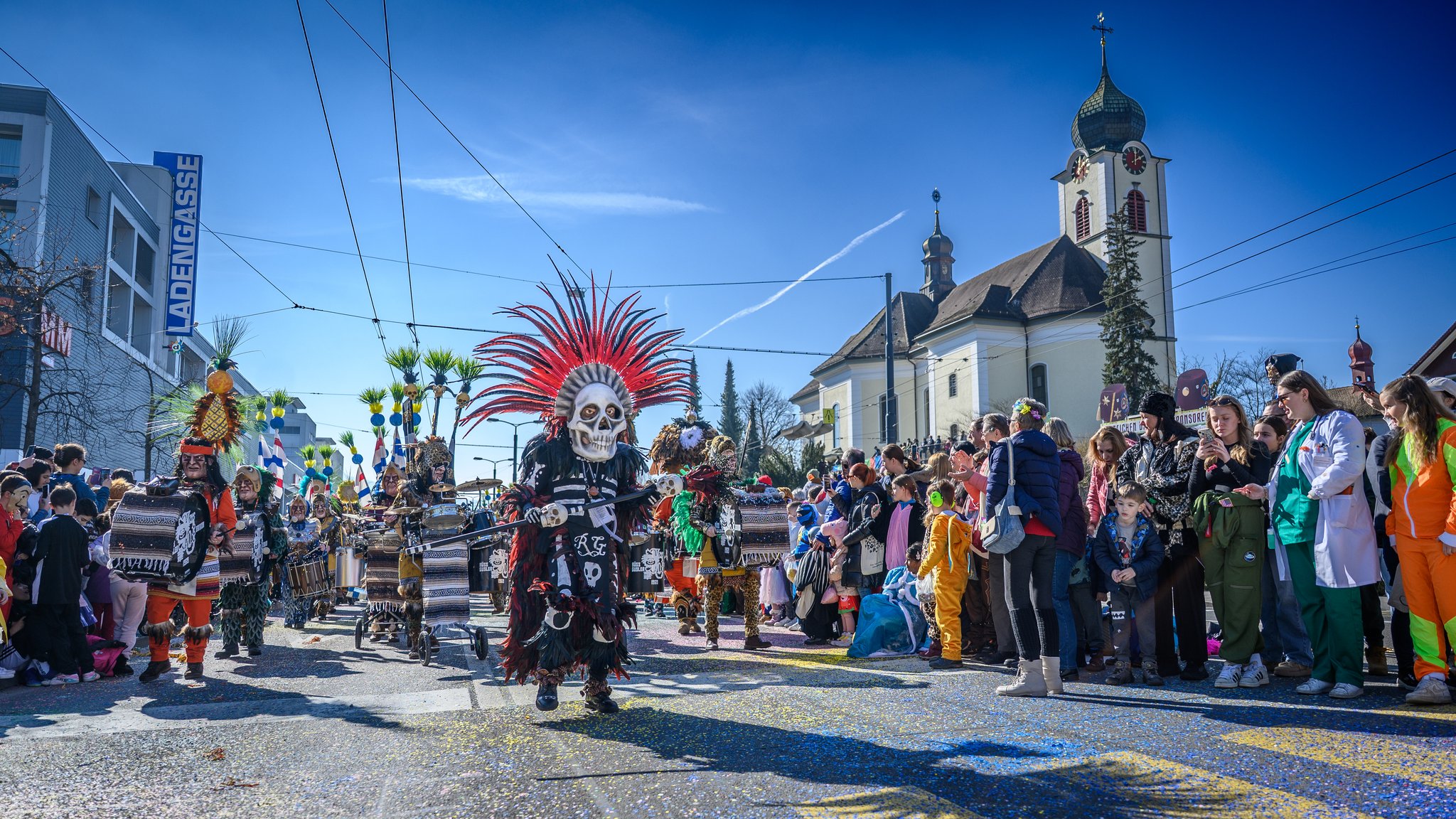 Stimmung, Wetter und Sound - es hat alles gepasst. Im Bild: die Rüssgusler